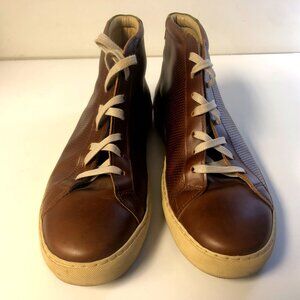 The Generic Man Brown High Top Leather Sneakers